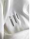 יחידה עגילי כסף תליון שפיץ משובץ זירקונים INDIANA VIVI WHITE S