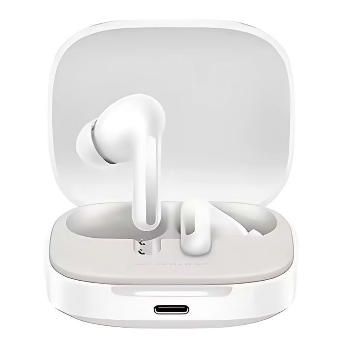 אוזניות Redmi Buds 6 TWS ANC IP54 XIAOMI - צבע לבן שנה אחריות עי היבואן הרשמי