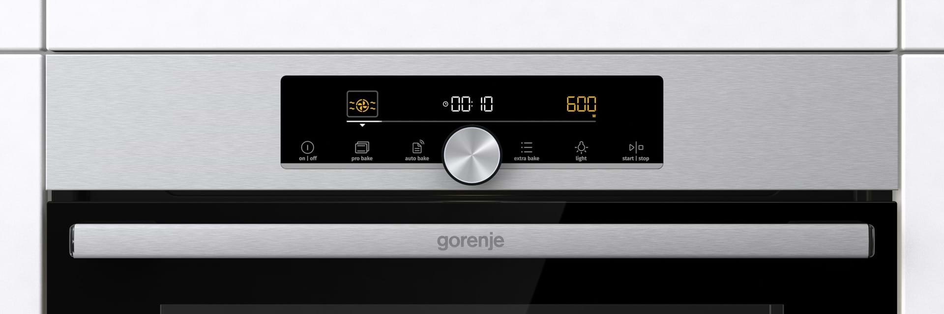 תנור אפייה בנוי 50 ליטר נירוסטה דגם GORENJE BCM4547A10X -  אחריות יבואן רשמי