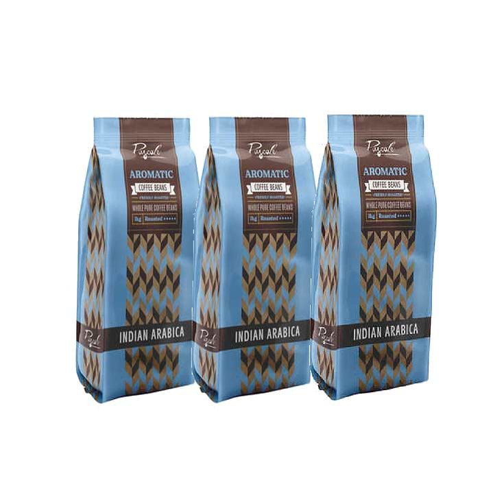 מארז 3 קג פולי קפה  100% ערביקה פסקל Indian Arabica Pascale