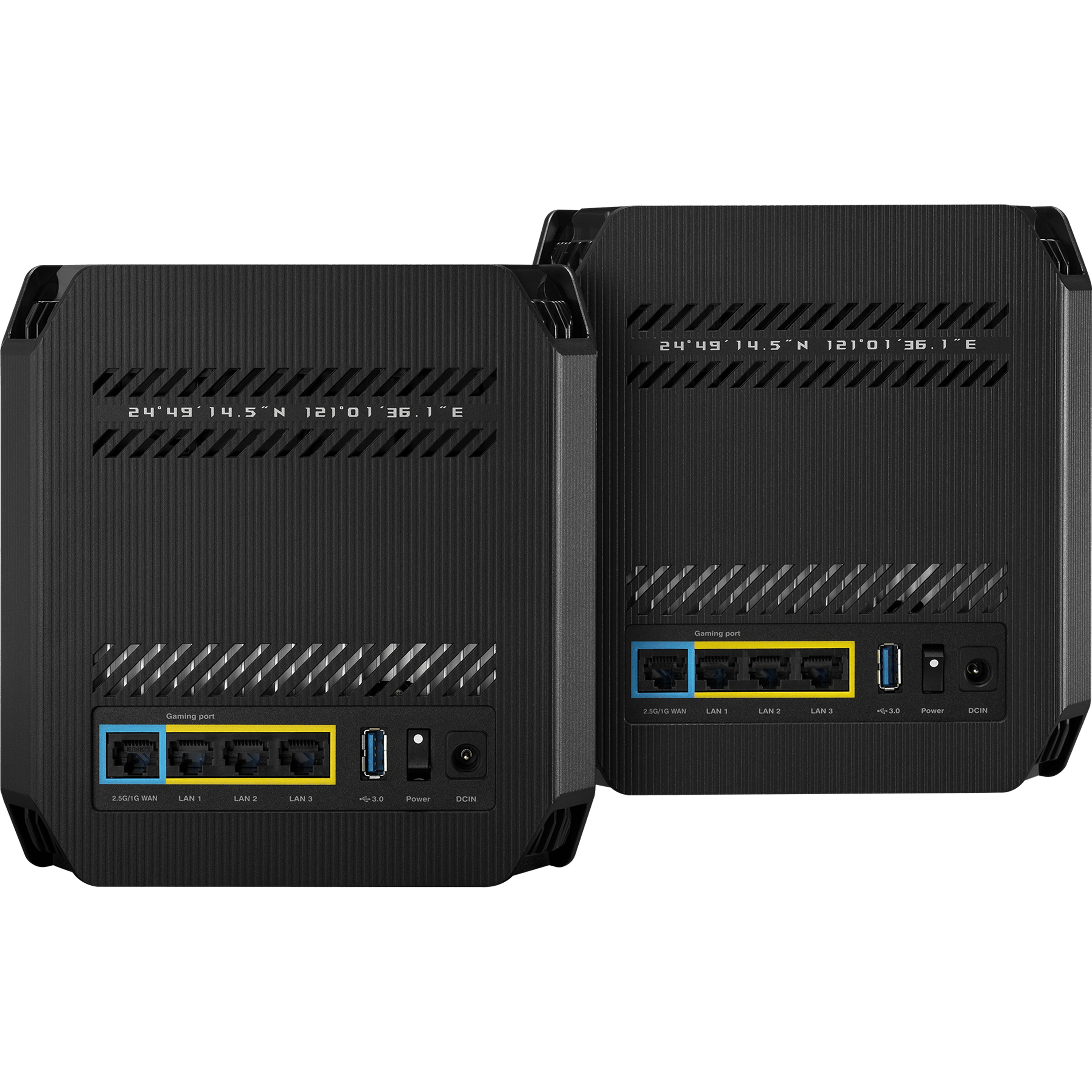 ראוטר גיימינג Asus ROG Rapture GT6 WiFi 6 שתי יחידות - צבע שחור שלוש שנות אחריות ע