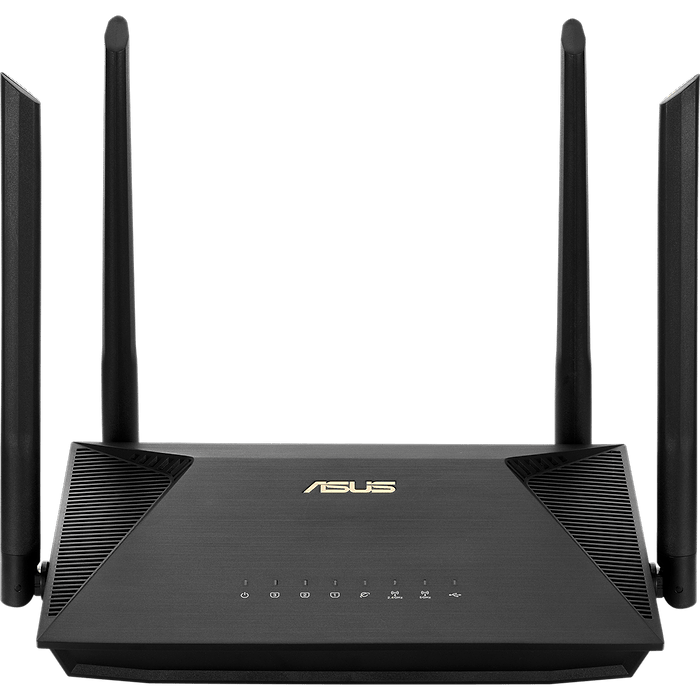 ראוטר אלחוטי Asus RT-AX53U WiFi 6 - צבע שחור שלוש שנות אחריות עי היבואן הרשמי