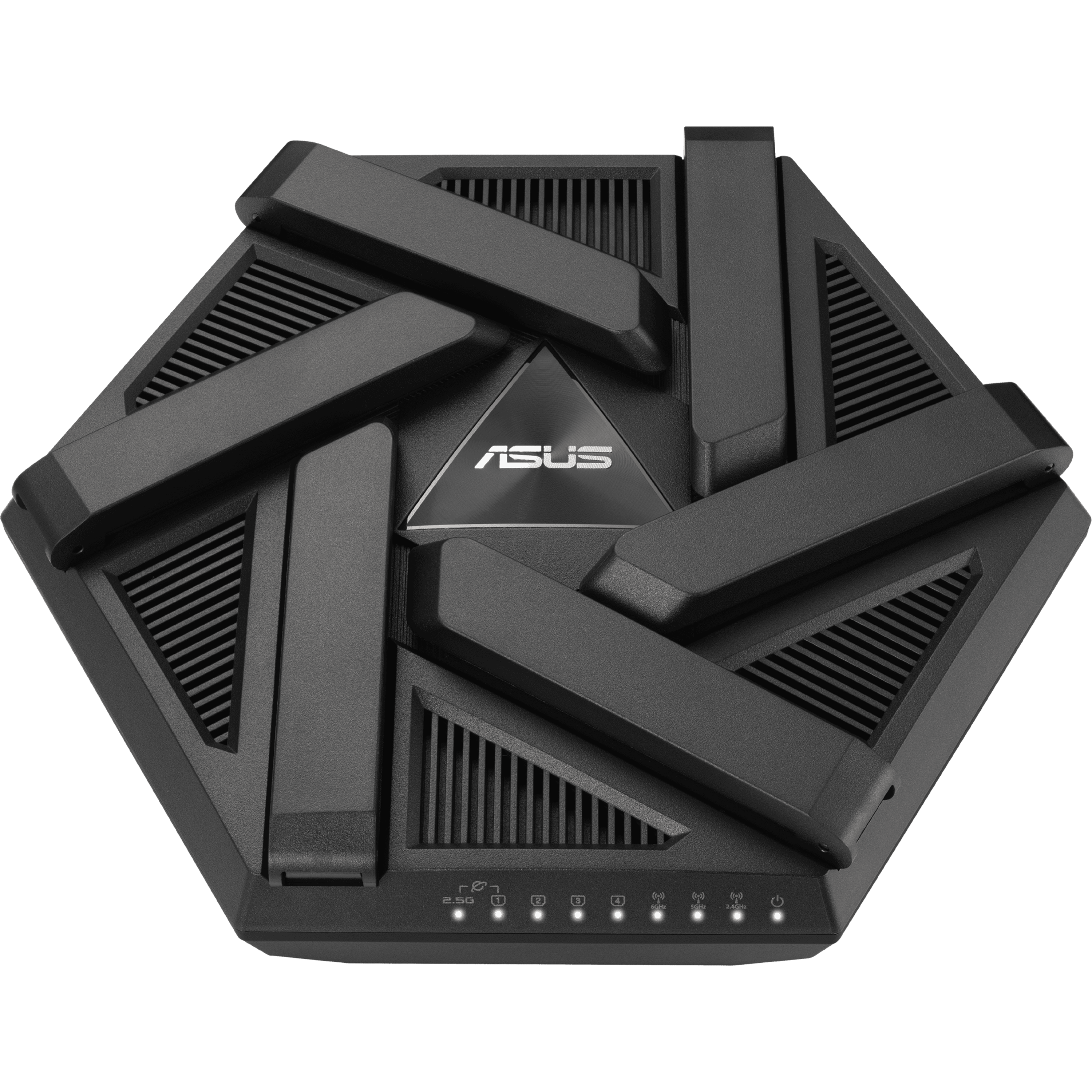 ראוטר אלחוטי Asus RT-AXE7800 WiFi 6E - צבע שחור שלוש שנות אחריות ע