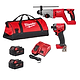 סט 18V בראשלס אימפקט + פטישון עם 2 סוללות 5AH ומטען Milwaukee 4933492798