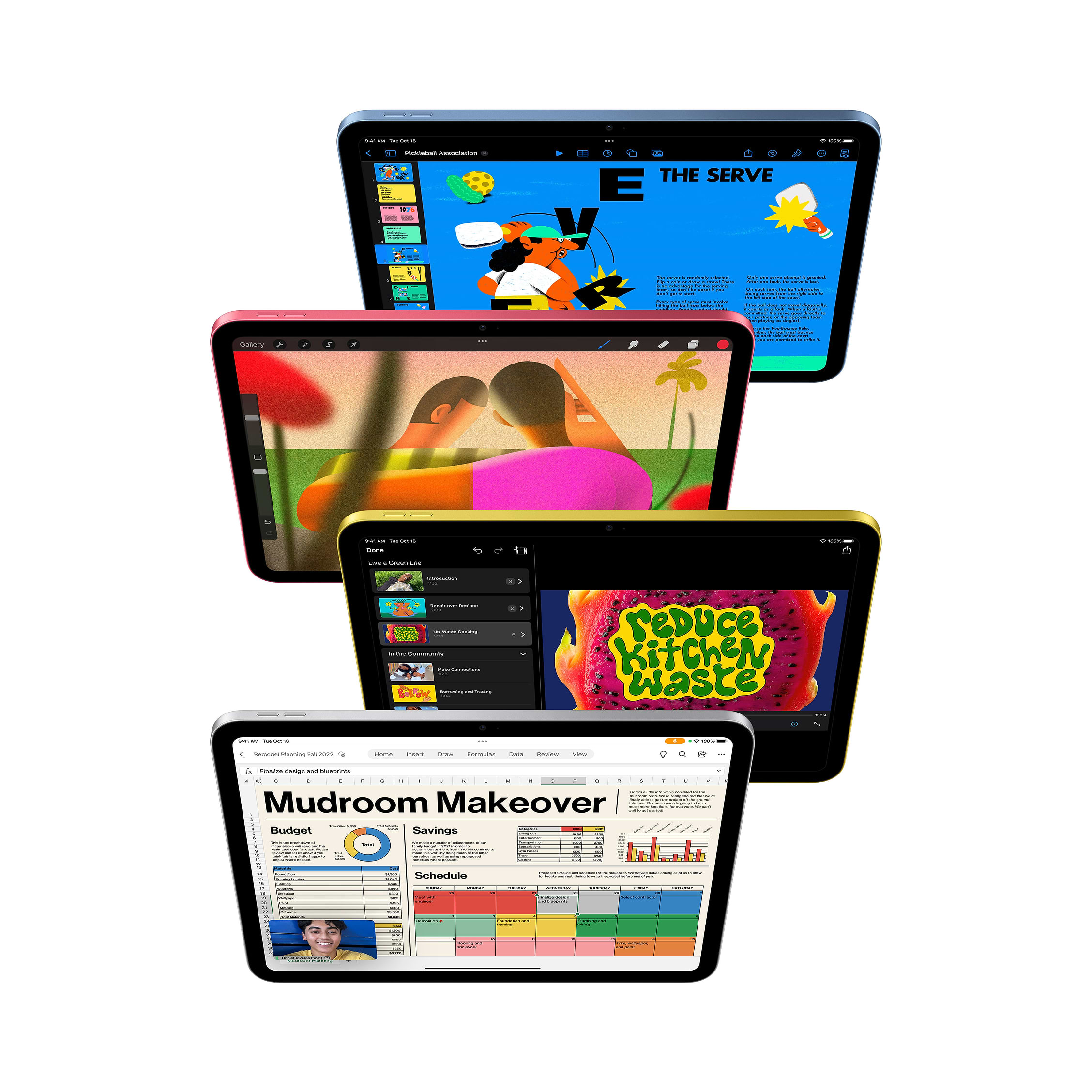 Apple iPad 10.9 2022 64GB WiFi - צבע כחול שנה אחריות ע