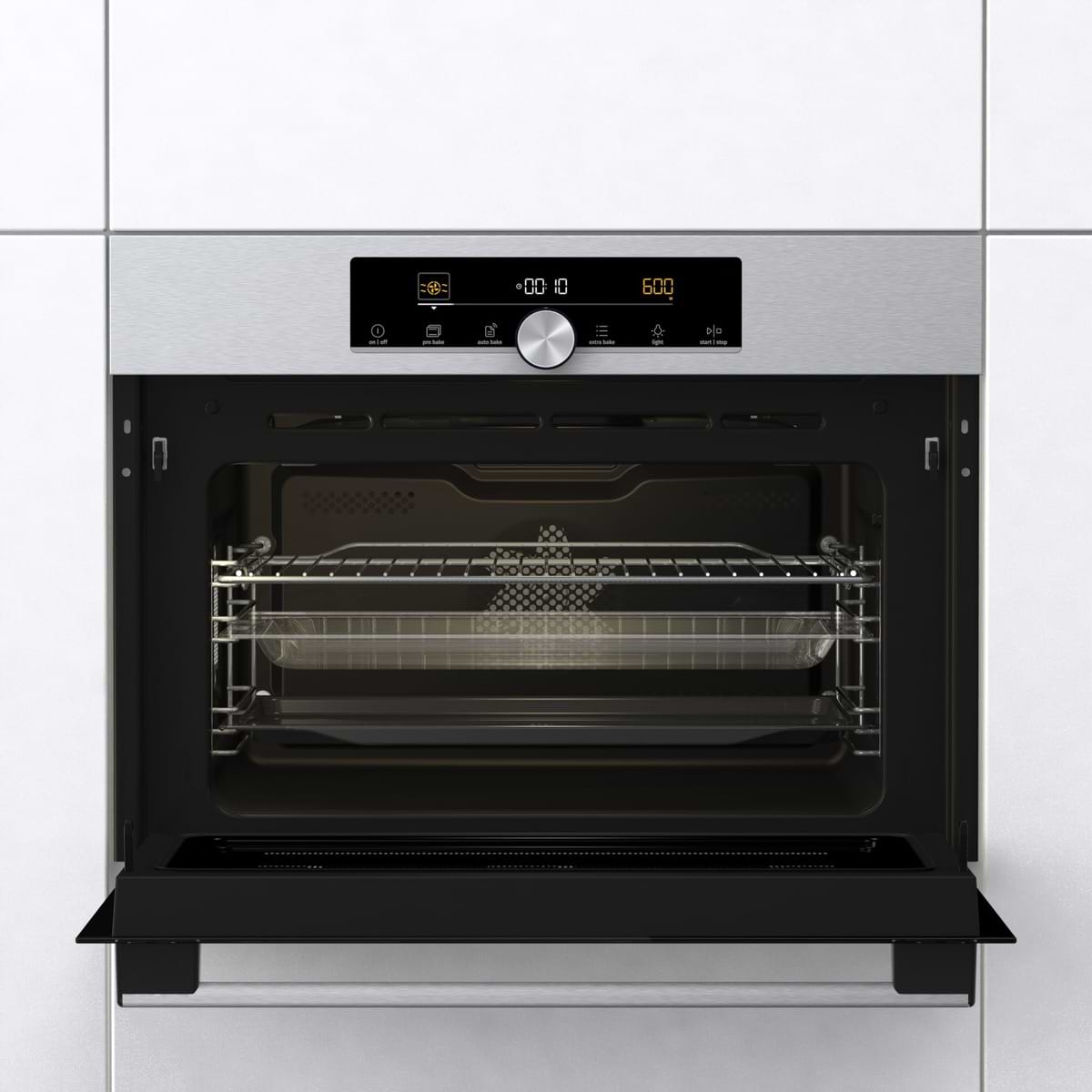 תנור אפייה בנוי 50 ליטר נירוסטה דגם GORENJE BCM4547A10X -  אחריות יבואן רשמי