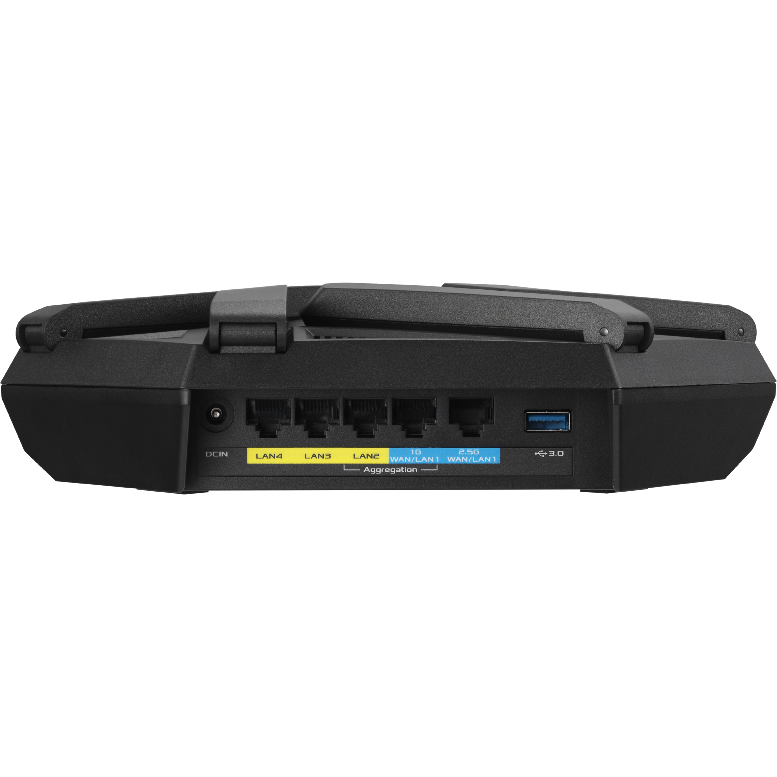 ראוטר אלחוטי Asus RT-AXE7800 WiFi 6E - צבע שחור שלוש שנות אחריות ע
