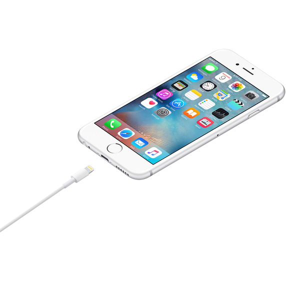 כבל טעינה וסנכרון Apple Lightning to USB Cable באורך 2 מטר - צבע לבן שנה אחריות ע