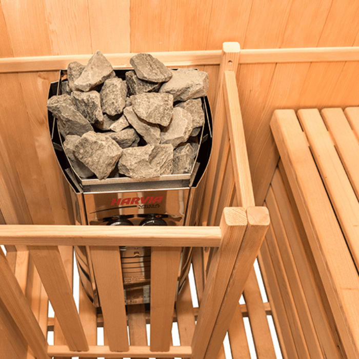 סאונת אדים זוויתית 4\3 מקומות France Sauna ZEN