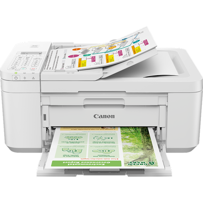 מדפסת אלחוטית Canon TR4651WH - צבע לבן שנתיים אחריות עי היבואן הרשמי