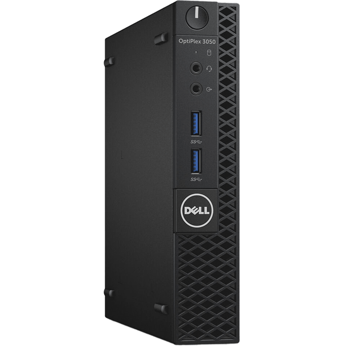 מחשב נייח מחודש Dell OptiPlex 3050 Mini Core i5-7500T 256GB SSD 8GB RAM Windows 11 Pro - צבע שחור שנה אחריות