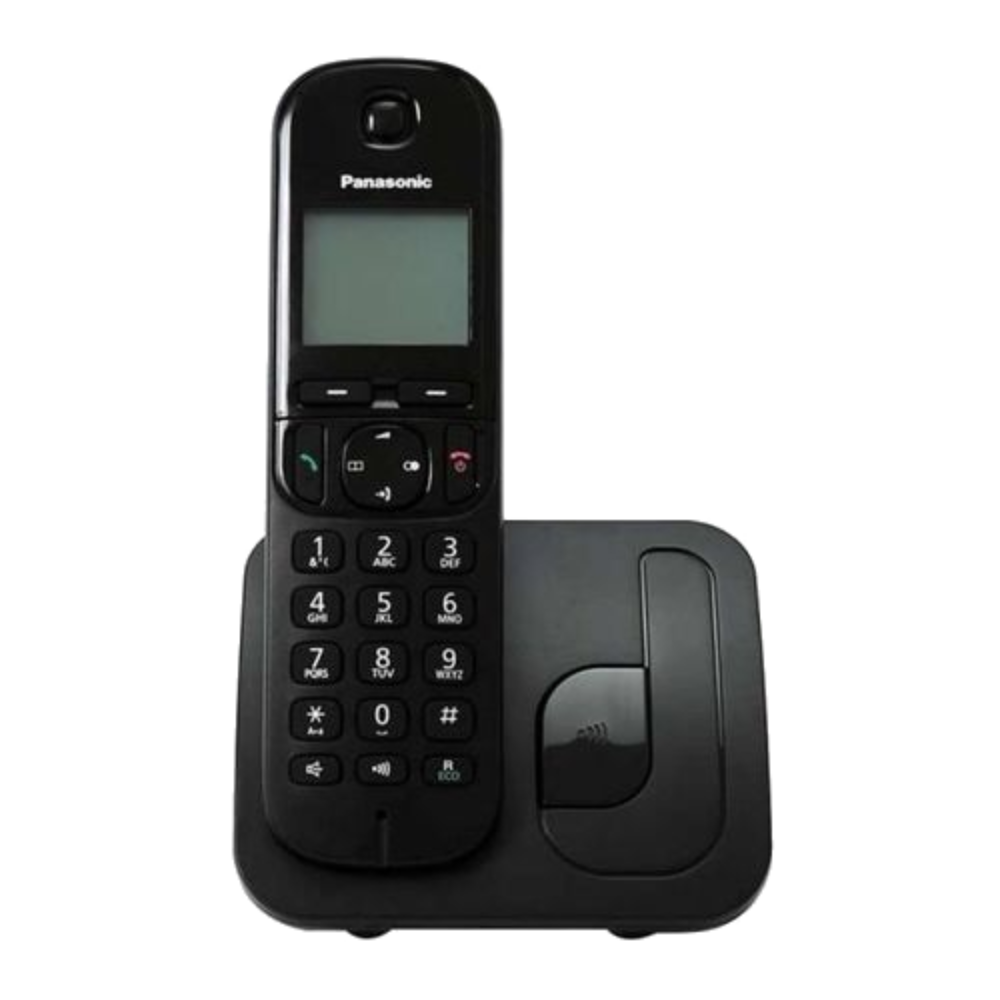 טלפון אלחוטי Panasonic TGC410 - צבע שחור שנתיים אחריות ע