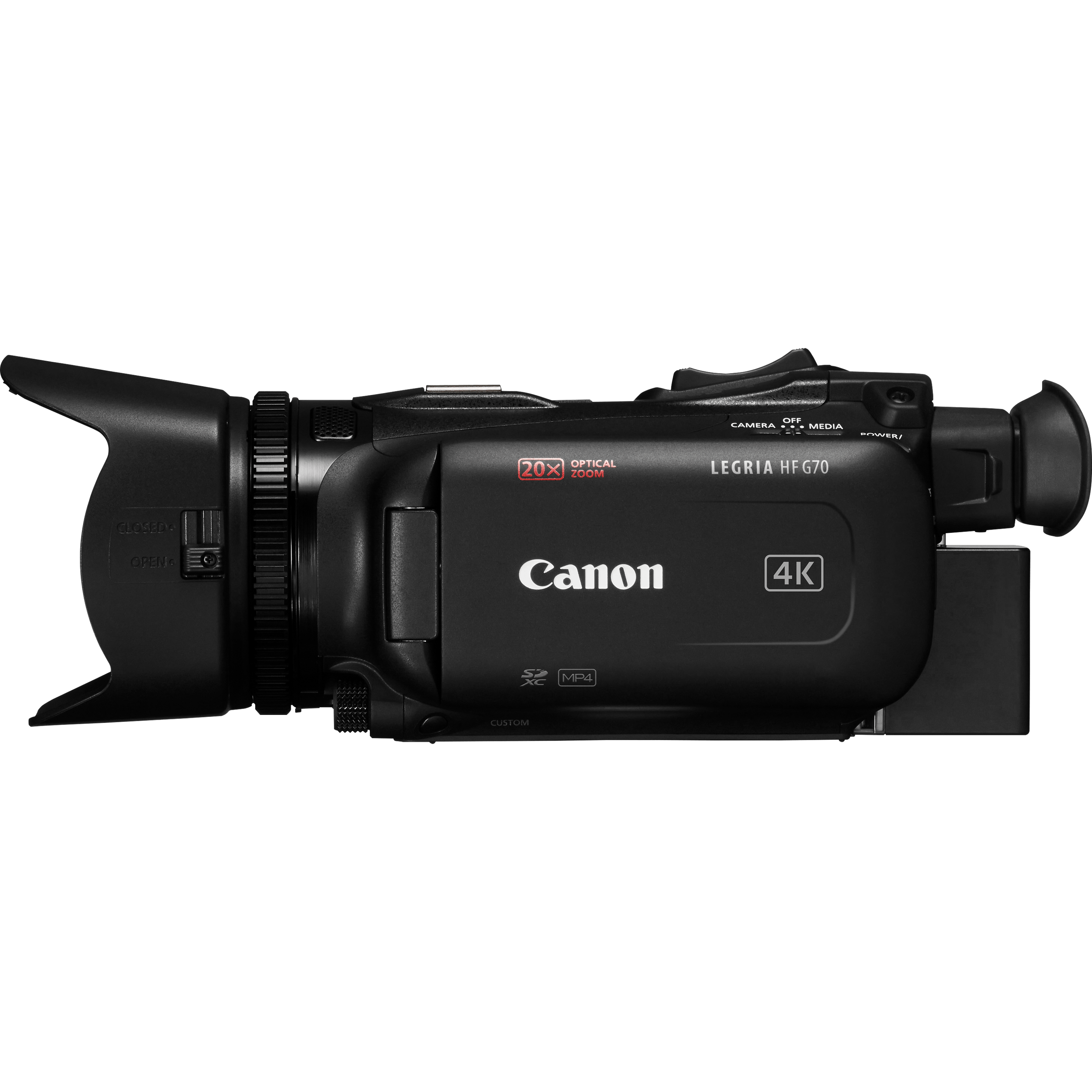 מצלמת וידאו מקצועית Canon LEGRIA HF G70 UHD 4K - צבע שחור שלוש שנות אחריות ע