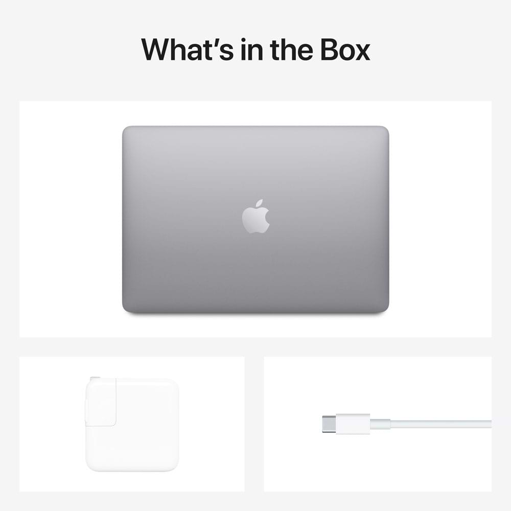 מחשב נייד Apple MacBook Air 13 - MGN63HB/A M1 Chip 8-Core CPU 7-Core GPU 256GB SSD 8GB Unified Memory - צבע אפור חלל שנה אחריות ע