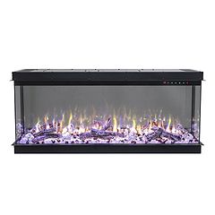 קמין חשמלי דקורטיבי 50 אינץ' תלת מימד Electra Premium - שנה אחריות ע"י היבואן הרשמי