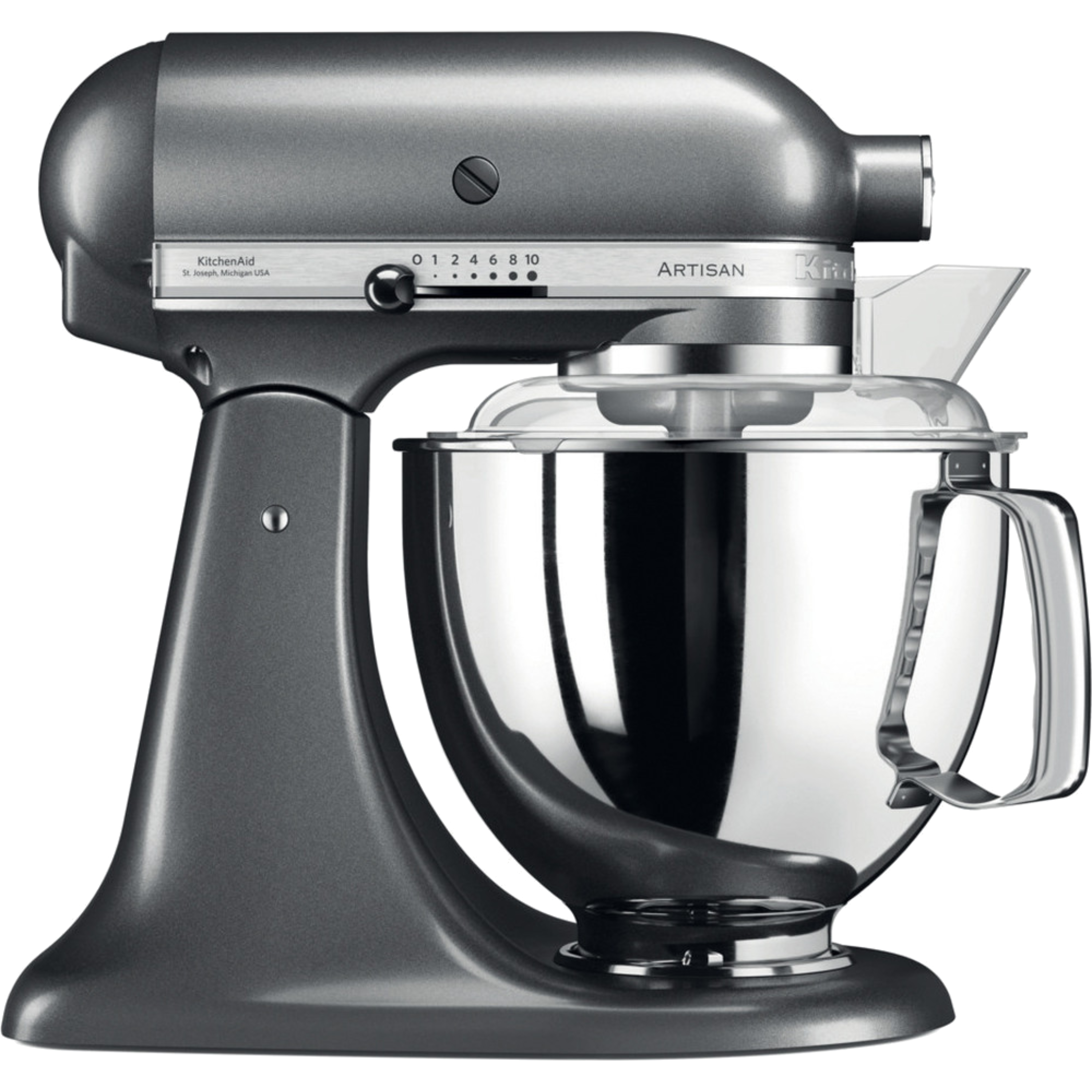 מיקסר עם זוג קערות בנפחים שונים KitchenAid 5KSM175EIMS צבע פנינה כסופה - אחריות ע