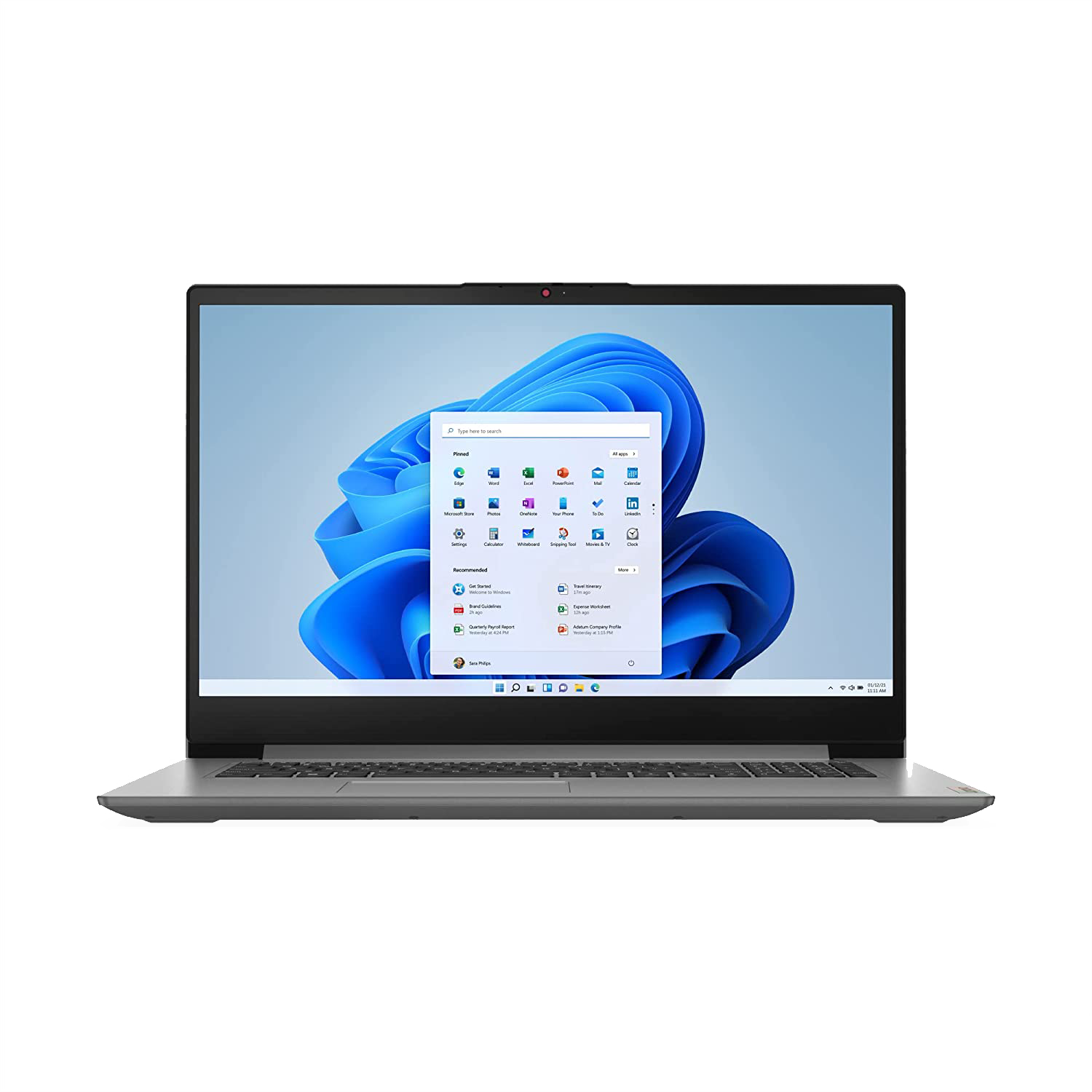 מחשב נייד Lenovo IdeaPad 3 17IAU7 - 82RL009EIV - Core i3-1215U 512GB SSD 8GB RAM - צבע אפור שנה אחריות ע