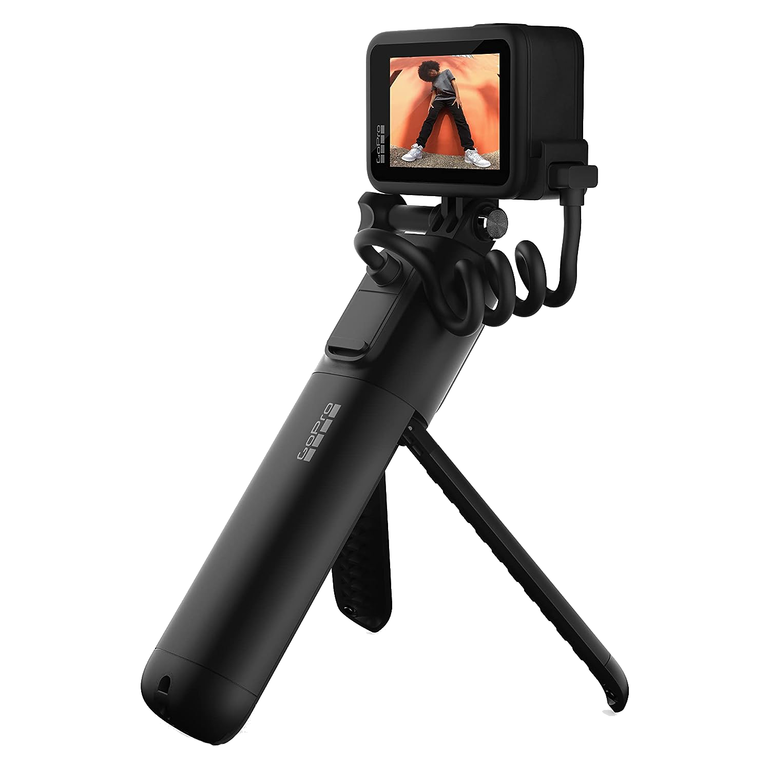 מוט סלפי עם סוללה מובנית למצלמות GoPro Volta - שנה אחריות ע