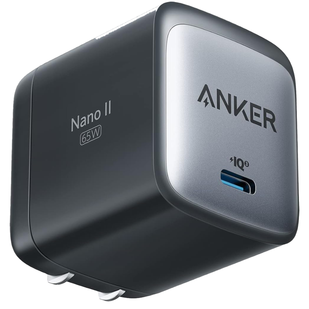 מטען קיר Anker 715 Nano II GaN 65W - צבע שחור אחריות ע