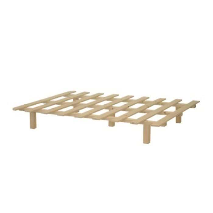 בסיס מיטה דגם דנה רבדים 160X190 - צבע עץ אורן מלא