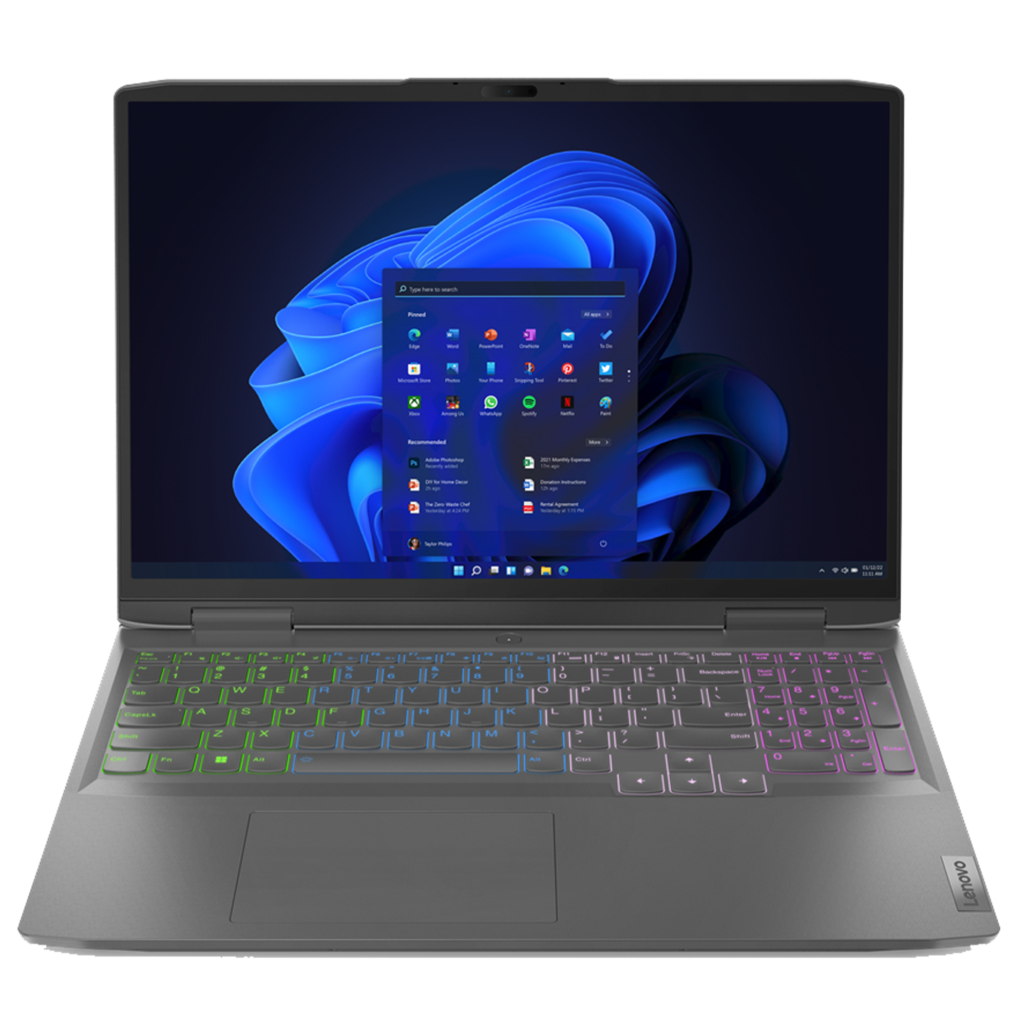 מחשב נייד גיימינג Lenovo LOQ 15IRH8 - 82XV00H9IV - Core i5-13420H RTX 4050 512GB SSD 16GB RAM Windows 11 - צבע אפור שנה אחריות ע