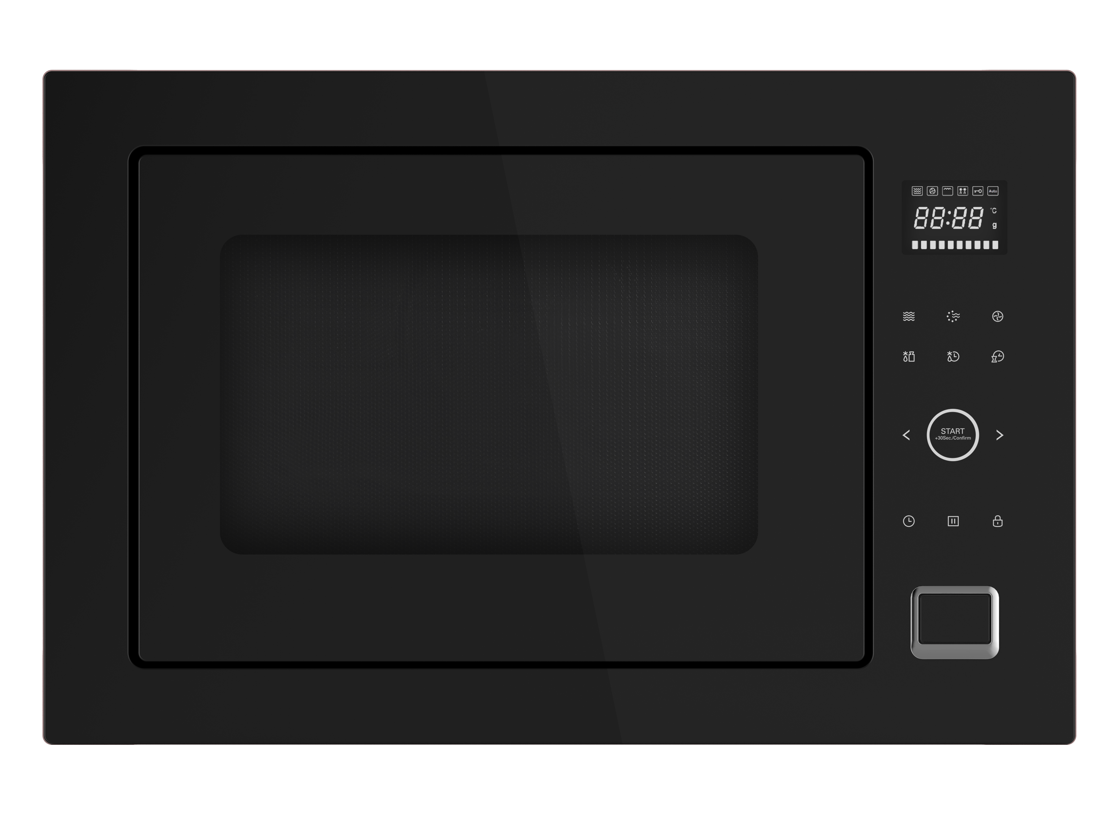 מיקרוגל דיגיטלי בנוי 34 ליטר דגם MIDEA 6603 - צבע שחור אחריות ע