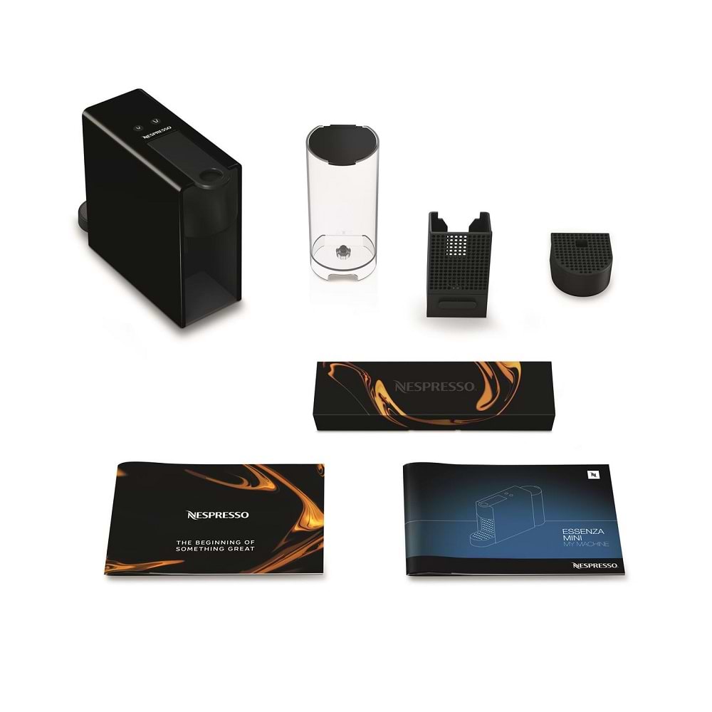 נספרסו+מקציף שחור Nespresso A3NC30-IL-BK-NE אסנזה - אחריות יבואן רשמי