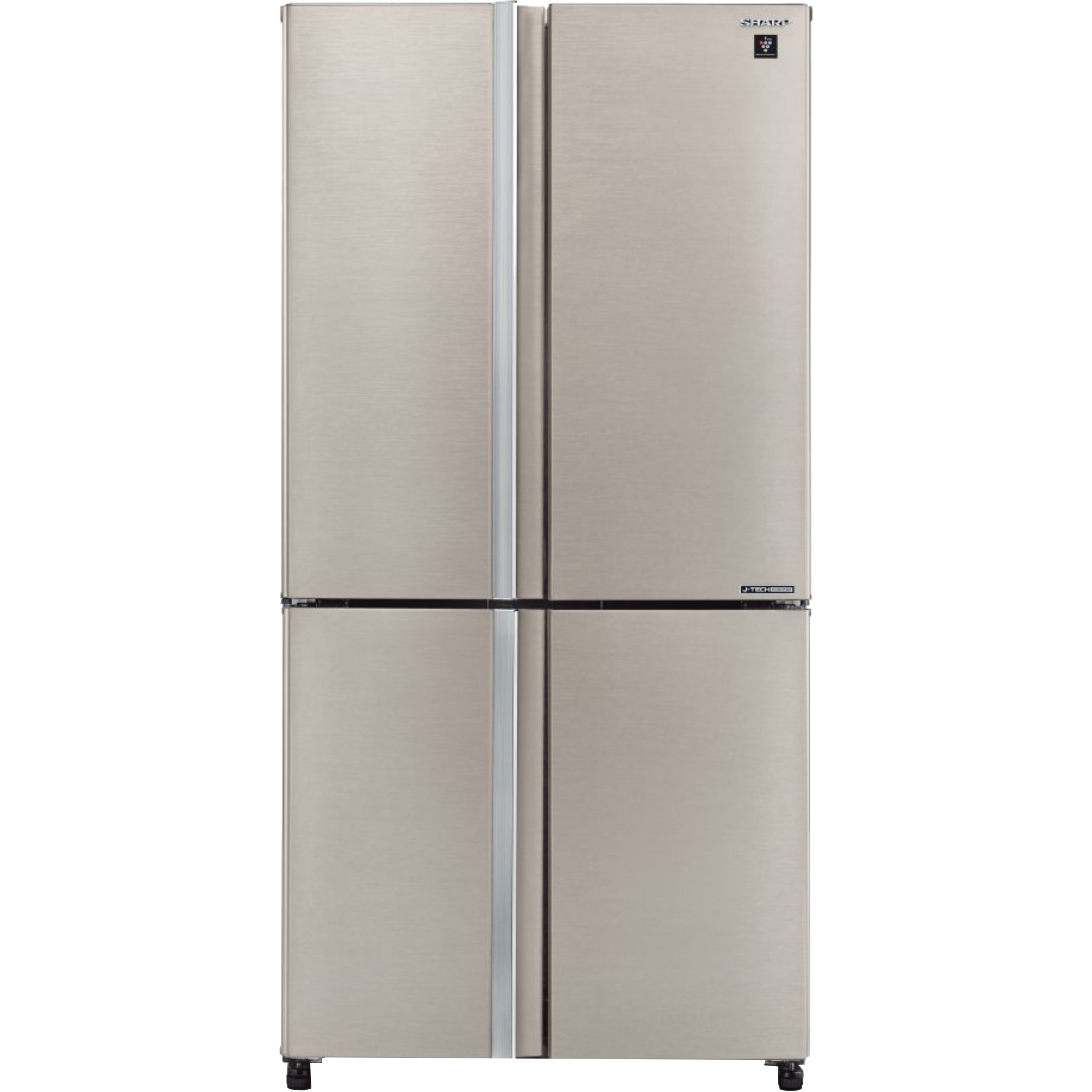 מקרר 4 דלתות מקפיא תחתון 572 ליטר נטו Sharp SJ-8950 עם התקן שבת מובנה - גימור נירוסטה אחריות ע