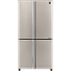 מקרר 4 דלתות מקפיא תחתון 572 ליטר נטו Sharp SJ-8950 עם התקן שבת מובנה - גימור נירוסטה אחריות ע