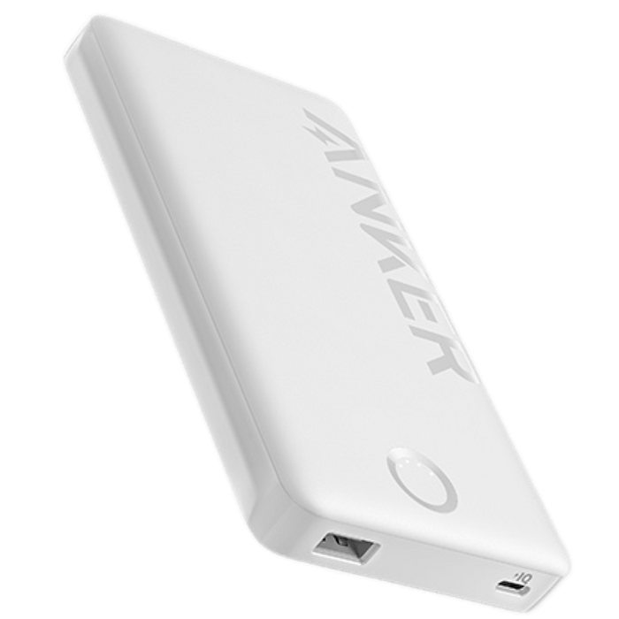 סוללת גיבוי Anker 323 Power Bank A1334 10,000mAh USB-C - צבע לבן 18 חודשים אחריות עי היבואן הרשמי