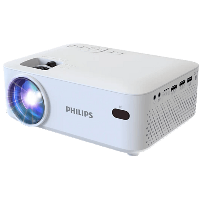 מקרן וידאו Philips NeoPix 100 FHD - צבע לבן שנה אחריות עי היבואן הרשמי