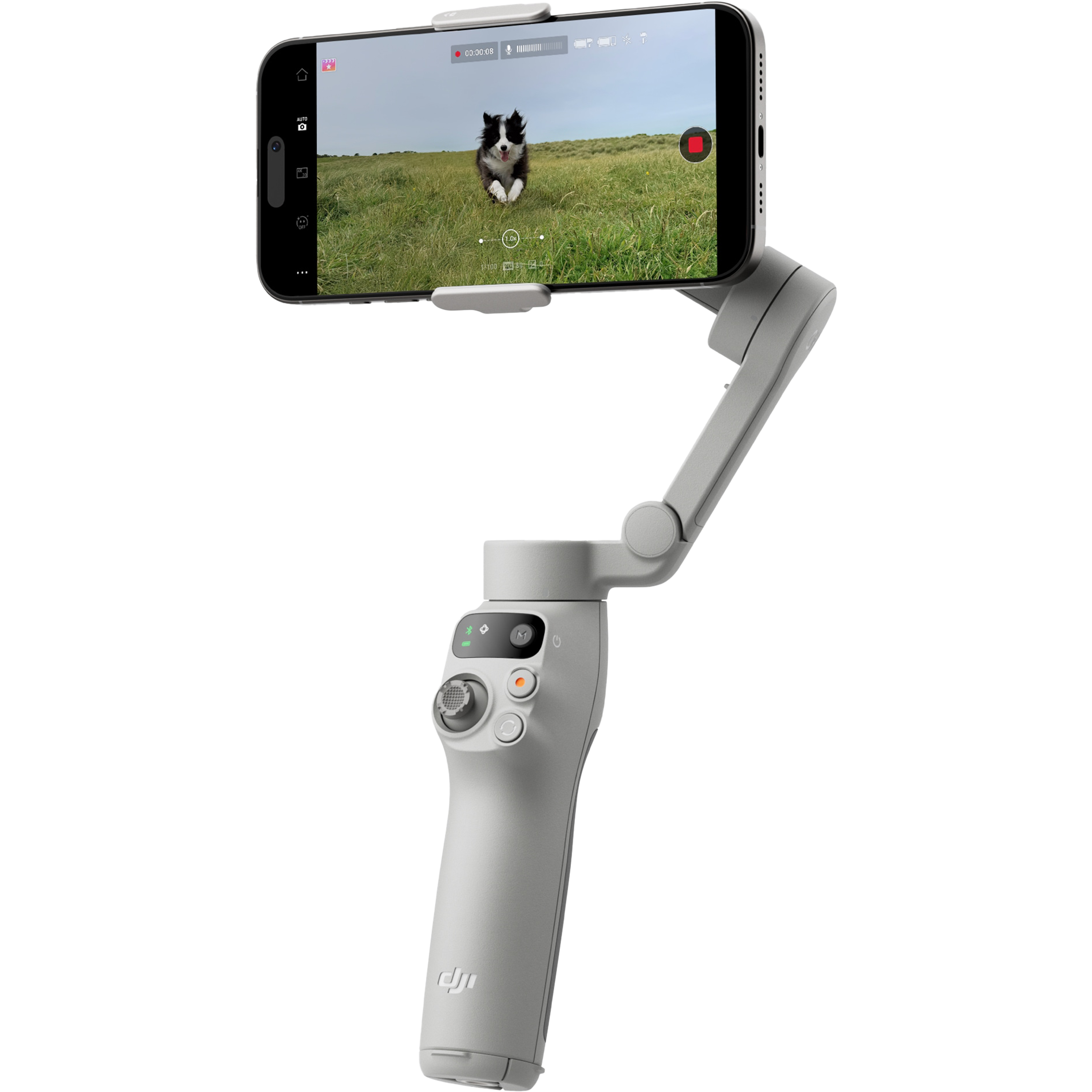 מייצב לסמארטפון DJI Osmo Mobile 7 - צבע אפור בהיר שנה אחריות ע