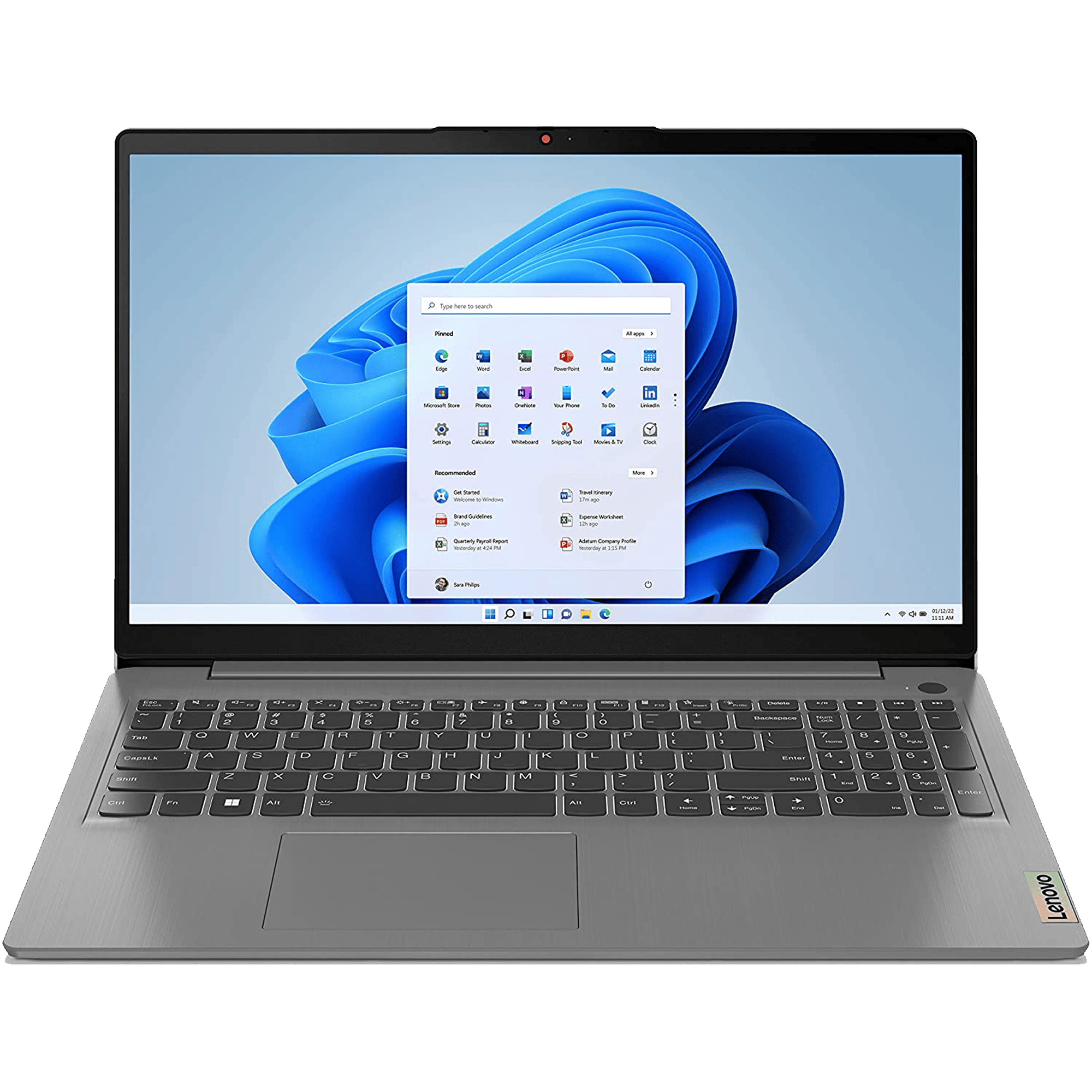 מחשב נייד Lenovo IdeaPad 3 15IAU7 - 82RK012NIV - Core i3-1215U 256GB SSD 8GB RAM Windows 11s - צבע אפור שנה אחריות ע