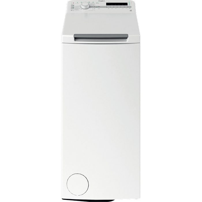 מכונת כביסה פתח עליון 7 קג Whirlpool TDLR 7220SS IL במהירות 1200  סלד - צבע לבן אחריות עי היבואן הרשמי