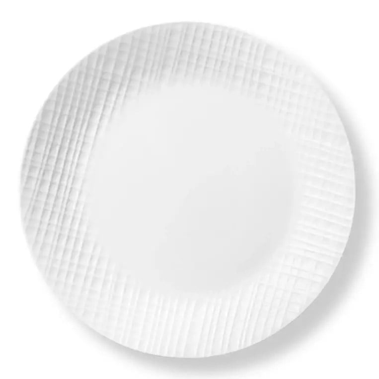 סט צלחות 12 חלקים ל-4 סועדים של קורנינג דגם Linen Weave תוצרת ארה