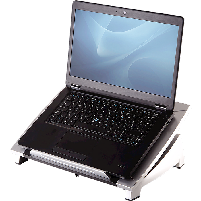 מעמד הגבהה מתכוונן למחשב נייד Fellowes Office Suites Laptop Riser - צבע כסוף ושחור