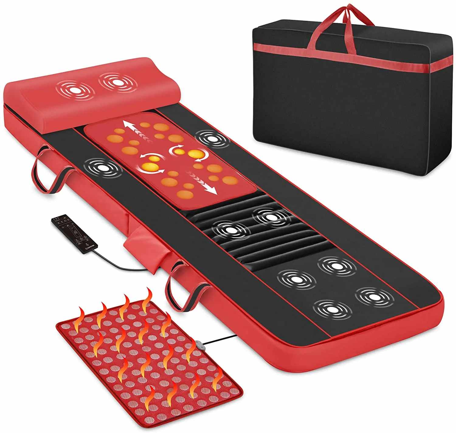 מזרן עיסוי שיאצו עם כרית חימום MC-3101 מבית Medics Care