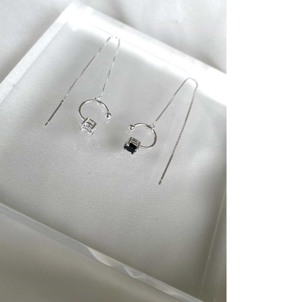 עגיל שרשרת LORA WHITE יחידה אינדיאנה