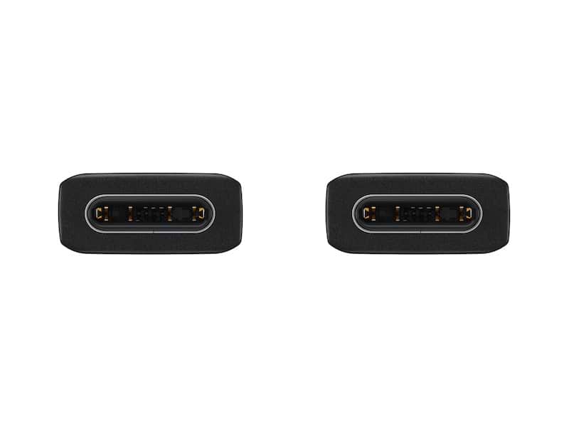 כבל טעינה מקורי באורך 1 מטר Samsung USB Type-C to Type-C - צבע שחור שנה אחריות ע