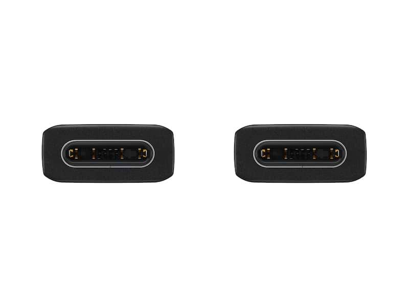 כבל טעינה מקורי Samsung USB-C to USB-C 1m - צבע שחור שנה אחריות ע