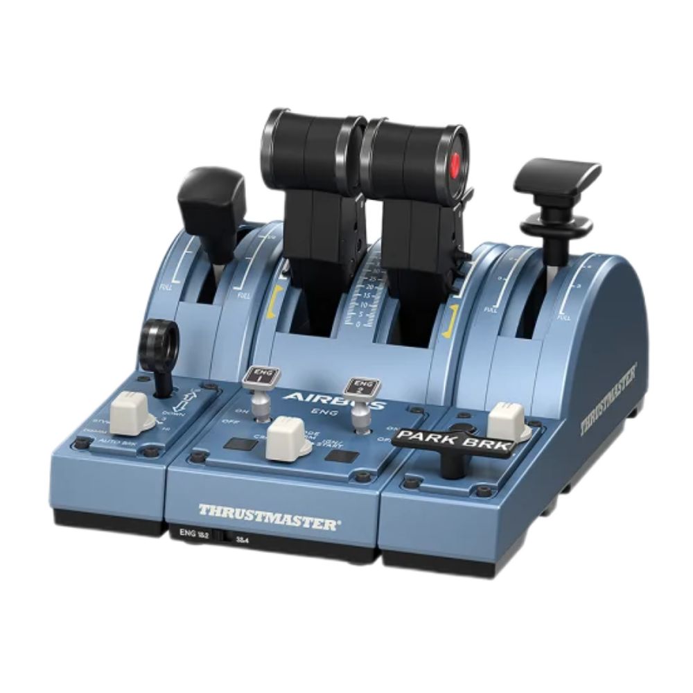 בקר טיסה Thrustmaster TCA Captain Pack X Airbus Edition - צבע כחול שנה אחריות ע