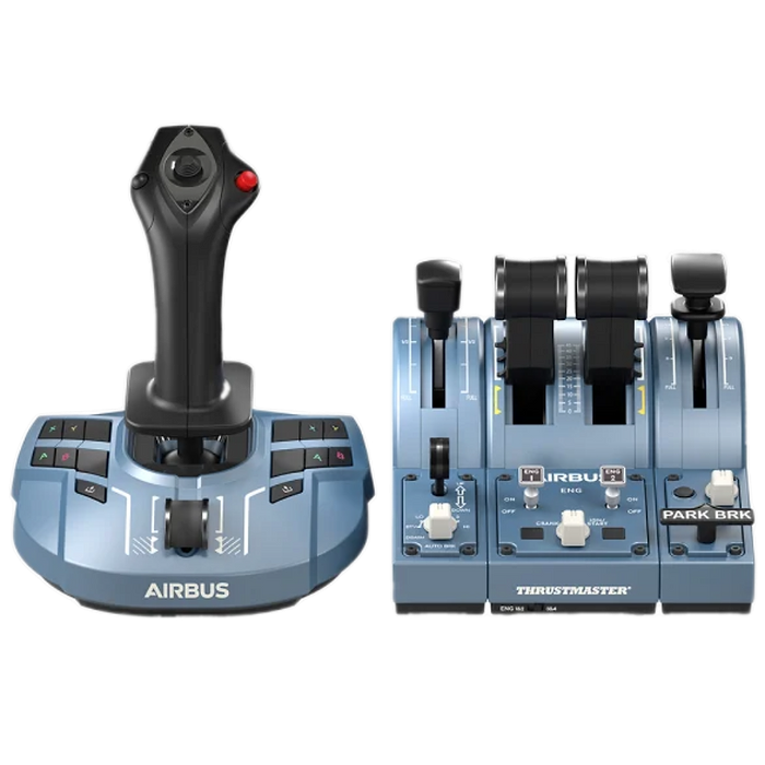 בקר טיסה Thrustmaster TCA Captain Pack X Airbus Edition- צבע כחול שנה אחריות עי יבואן הרשמי
