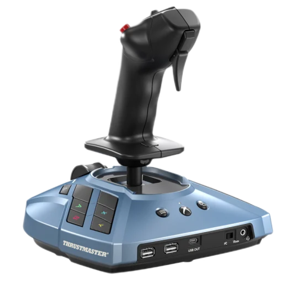 בקר טיסה Thrustmaster TCA Captain Pack X Airbus Edition - צבע כחול שנה אחריות ע