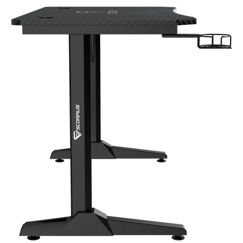 שולחן גיימינג Scorpius DESKPRO-BL 110 - צבע שחור שנה אחריות ע