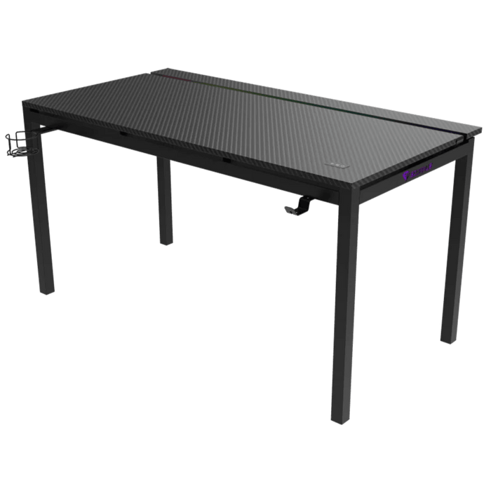 שולחן גיימינג עם תאורה Scorpius DESKPRO-LS 140 RGB - צבע שחור שנה אחריות עי היבואן הרשמי