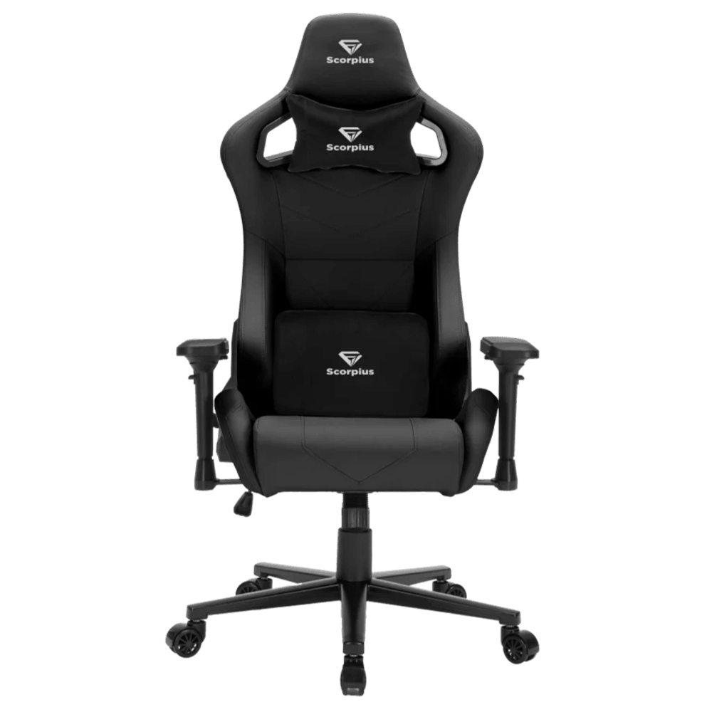 כיסא גיימינג Scorpius Deluxe Pro - צבע שחור שנה אחריות ע