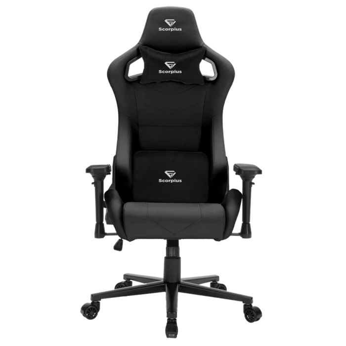 כיסא גיימינג Scorpius Deluxe Pro - צבע שחור שנה אחריות עי היבואן הרשמי