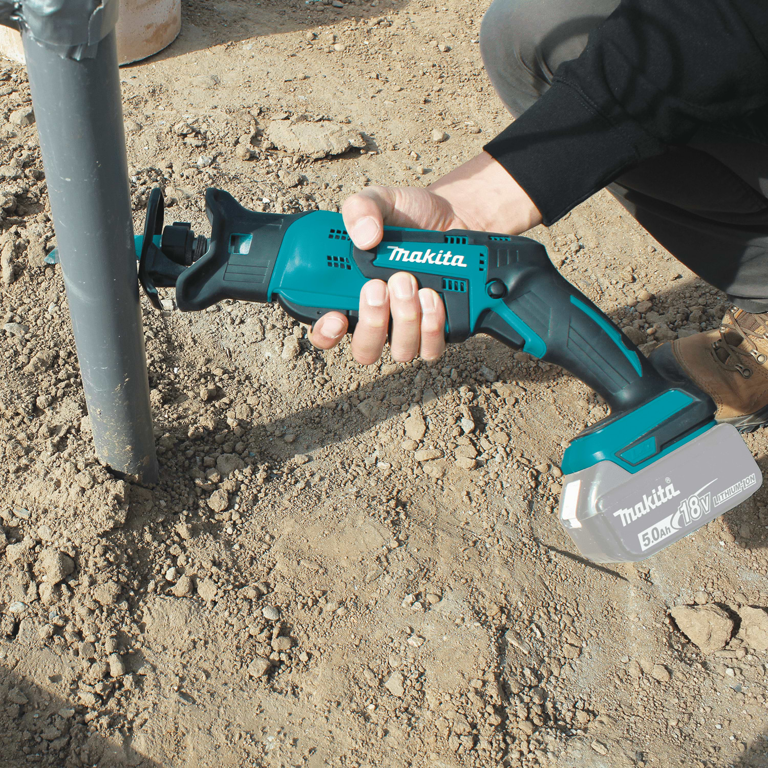 מסור חרב קומפקטי יד אחת זוויתי DJR185Z / XRJ01Z 18V LXT Li-Ion Makita  – גוף בלבד