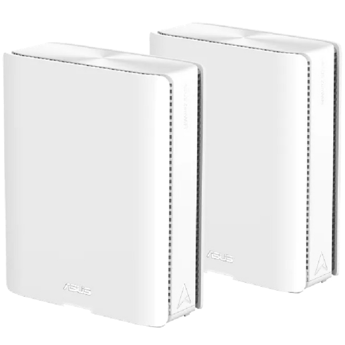  זוג ראוטרים אלחוטיים/מערכת ASUS ZenWiFi BQ16 WiFi 7 BE25000 Mesh - צבע לבן שלוש שנות אחריות עי היבואן הרשמי