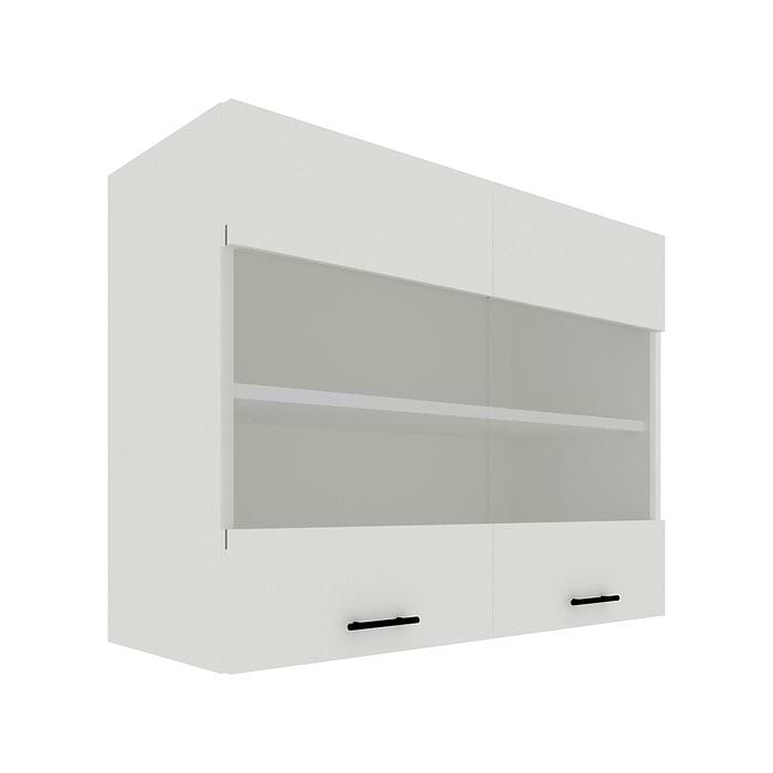 ארון שירות עליון עם זכוכית לבנה נטע Tudo Design - צבע לבן